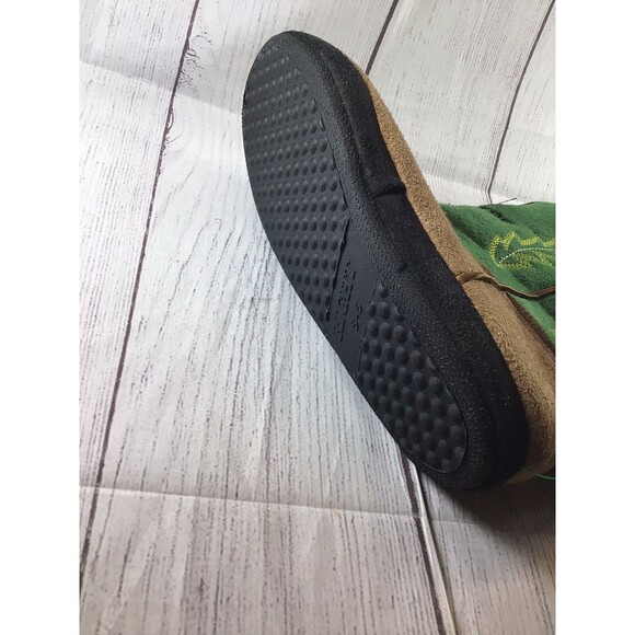 John Deere Cowboy Boot Slippers Boys Brown/Green Youth L/XL 3-5 - Picture 9 of 16